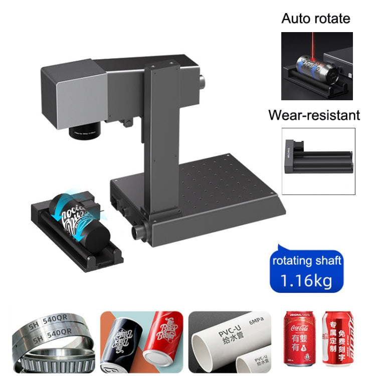 DAJA M1 Pro 2W Metal Nameplate High Precision Characters Laser Carving Machine, Style:M1pro+RT5 Swivel+RF1 Ring Fixture(US Plug) - DIY Engraving Machines by DAJA | Online Shopping UK | buy2fix