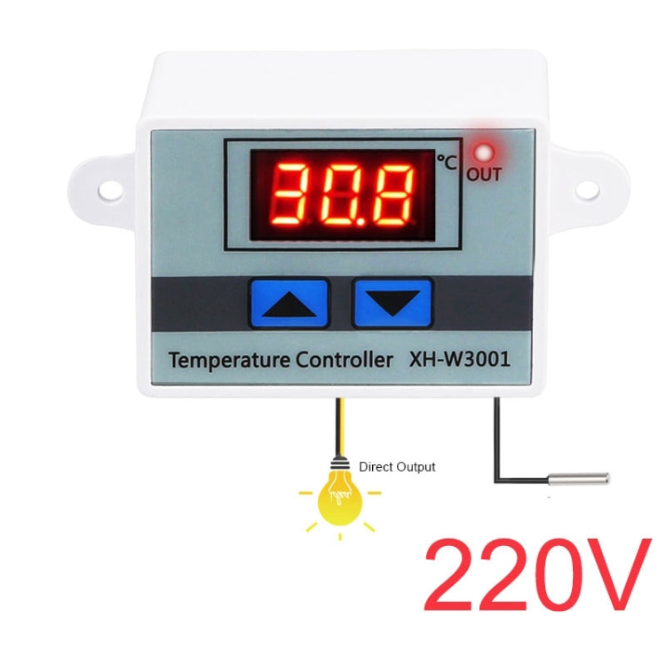 XH-W3001 Digital LED Temperature Controller Arduino Cooling Heating Switch Thermostat NTC Sensor 220V - Indoor Thermometer by buy2fix | Online Shopping UK | buy2fix