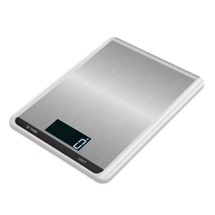10kg/1g Stainless Steel Kitchen Scale Household Food Electronic Scale(White) - Kitchen Scales by buy2fix | Online Shopping UK | buy2fix