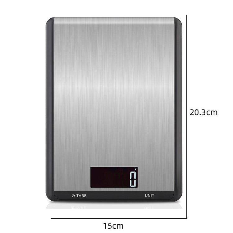 10kg/1g Stainless Steel Kitchen Scale Household Food Electronic Scale(White) - Kitchen Scales by buy2fix | Online Shopping UK | buy2fix
