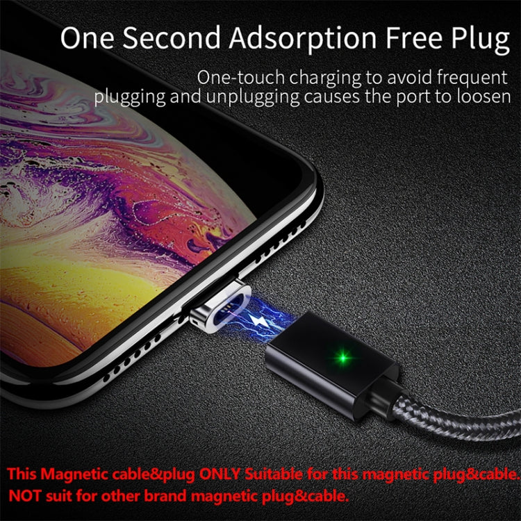 2 PCS ESSAGER Smartphone Fast Charging and Data Transmission Magnetic Cable with 8 Pin Magnetic Head, Cable Length: 1m(Silver) - Charging Cable & Head by buy2fix | Online Shopping UK | buy2fix