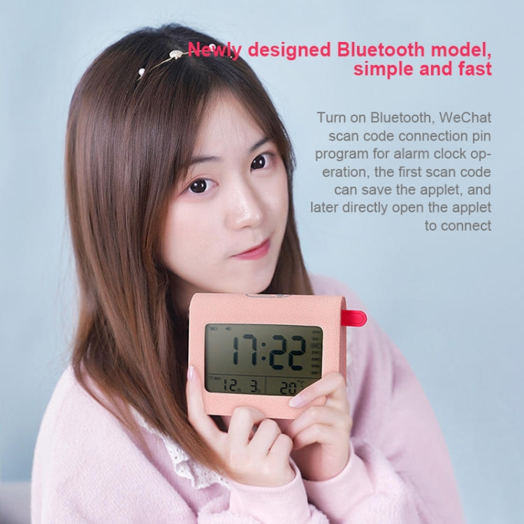 ZKLiLi Lazy Snooze Applet Alarm Clock Bedside Bluetooth Multifunctional Silent Digital Alarm Clock(Gray) - Alarm Clocks by buy2fix | Online Shopping UK | buy2fix