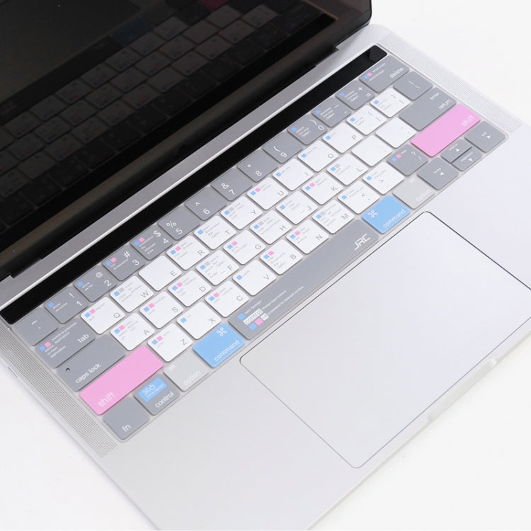 JRC English Version Colored Silicone Laptop Keyboard Protective Film For MacBook Pro 15.4 inch A1707 & A1990 (with Touch Bar)(Soothing Color) - Keyboard Protector by JRC | Online Shopping UK | buy2fix