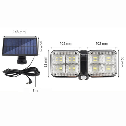 TY06604 120 SMD Solar Human Body Induction Light Outdoor Waterproof LED Wall Light - Solar Lights by buy2fix | Online Shopping UK | buy2fix