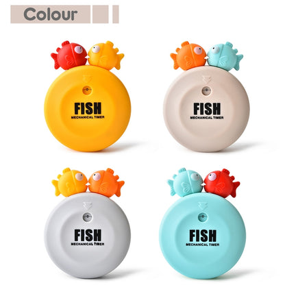 Animal Cartoon Mechanical Timer Refrigerator Magnet Timer, Specification:  Bubble Fish (Gray) - Digital Countdown by buy2fix | Online Shopping UK | buy2fix