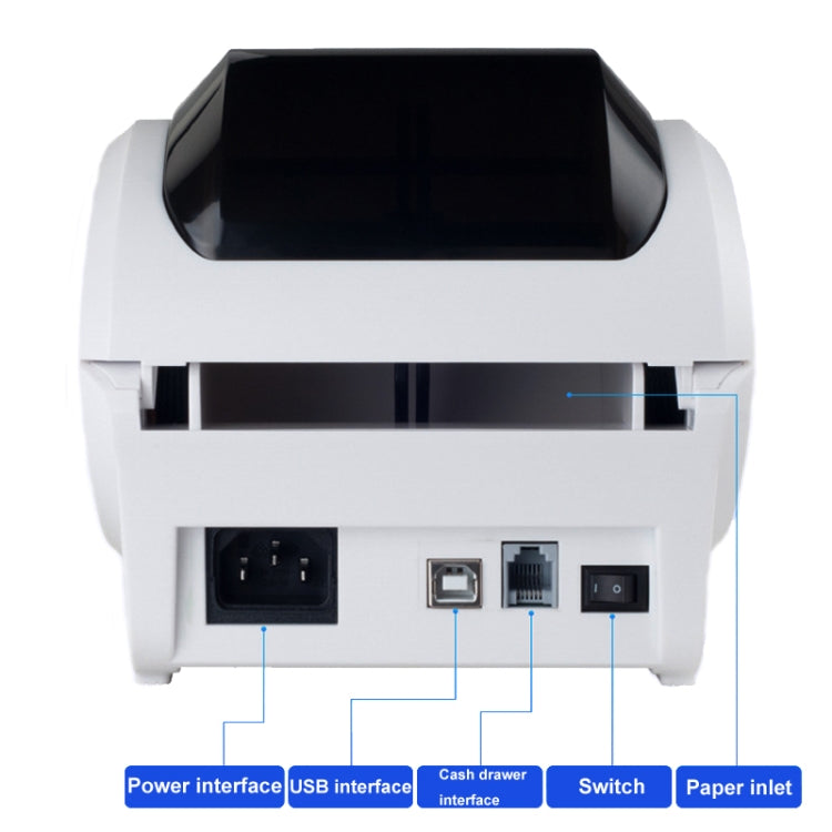 Xprinter XP-320B 80mm Thermal Barcode Supermarket Cashier Label Printer, Spec: USB+Bluetooth(US Plug) - Printer by Xprinter | Online Shopping UK | buy2fix