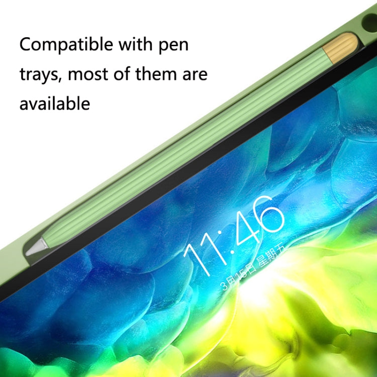 2 Sets 5 In 1 Stylus Silicone Protective Cover + Two-Color Pen Cap + 2 Nib Cases Set For Apple Pencil 1 (Matcha Green) - Pencil Accessories by buy2fix | Online Shopping UK | buy2fix