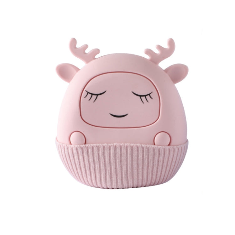 Winter Silicone Hand Warmer Cartoon Cute Water Injection Warm Water Bag, Colour: Pink Deer - Hot Water Bags by buy2fix | Online Shopping UK | buy2fix