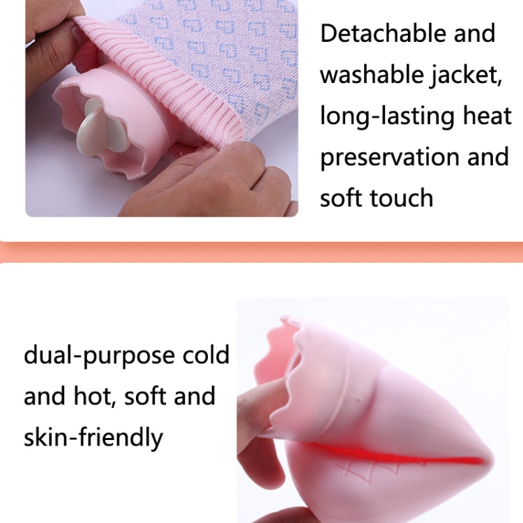 Winter Silicone Hand Warmer Cartoon Cute Water Injection Warm Water Bag, Colour: Green Love - Hot Water Bags by buy2fix | Online Shopping UK | buy2fix