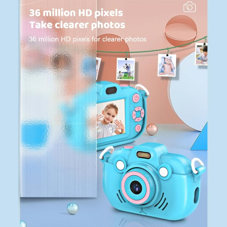 DC502 2.4-Inch 16X Zoom 2.7K Video Recording Children Digital Camera, Color: Blue No Card(US Plug) - Children Cameras by buy2fix | Online Shopping UK | buy2fix