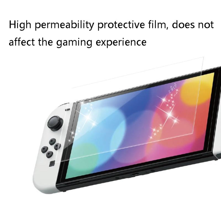 KJH NS-062 Game Consoles Anti-Fingerprint Screen Protective Film For Nintendo Switch OLED - Tempered Glass by KJH | Online Shopping UK | buy2fix