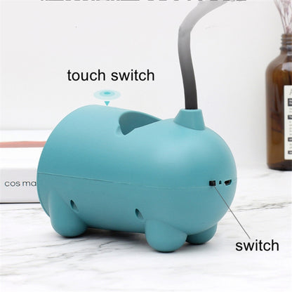 FY003T Small Rabbit USB Charging Desk Lamp with Pen Holder( Pink) - Desk Lamps by buy2fix | Online Shopping UK | buy2fix