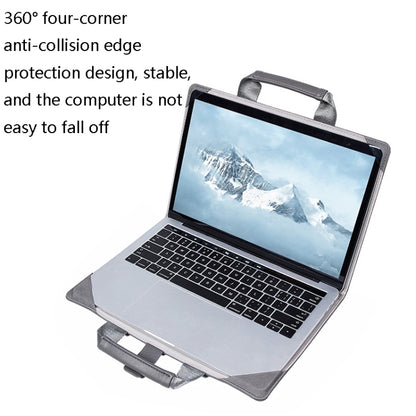 Book Style Laptop Protective Case Handbag For Macbook 13 inch(Ink Green + Power Bag) - Protective Bags by buy2fix | Online Shopping UK | buy2fix