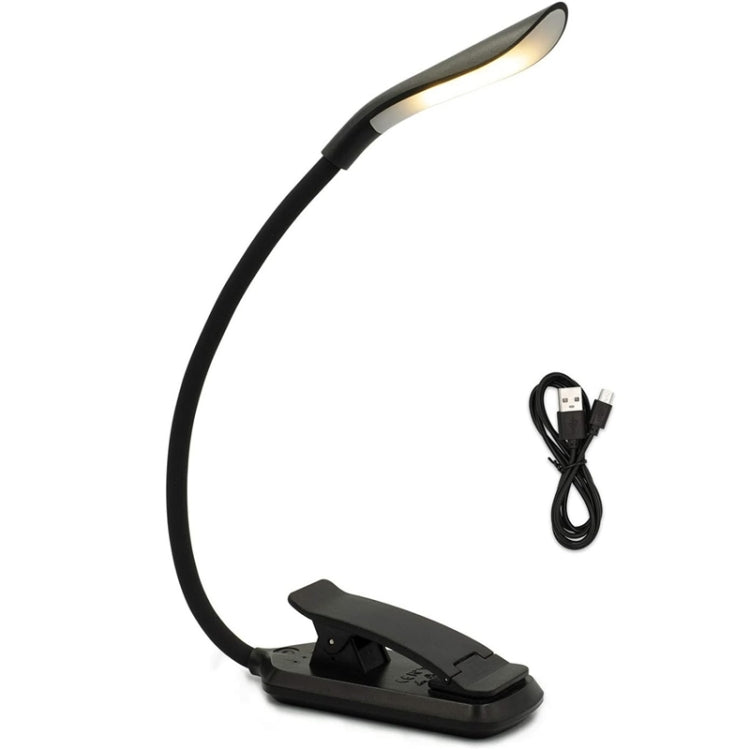 8027D-2 7 Beads LED Eye Protection Reading Folding Book Clip Light(Black) - Desk Lamps by buy2fix | Online Shopping UK | buy2fix