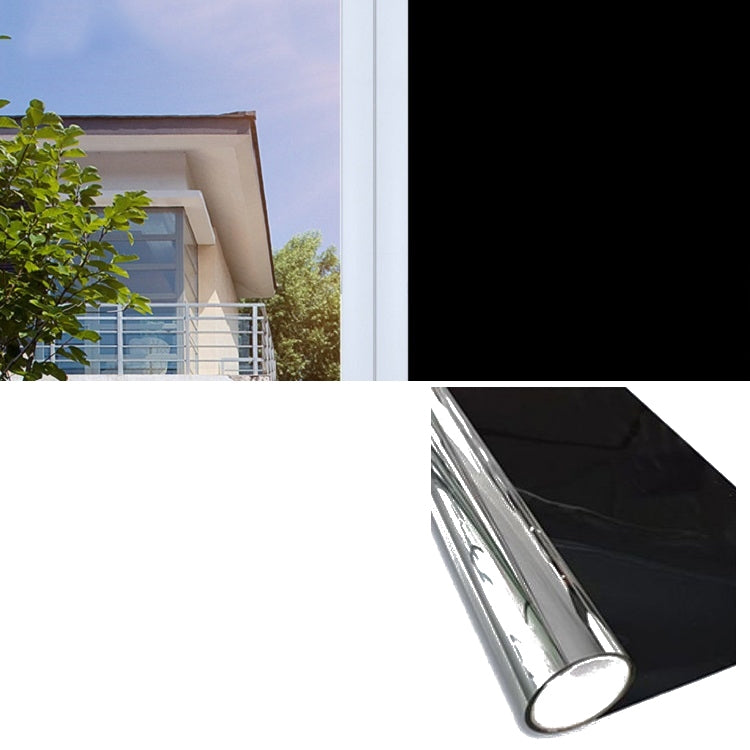 Sunscreen Shading Film One-way Perspective Anti-peeping Glass Sticker, Specification: 30x100cm(Full Shading-Black) - Door & Window Films by buy2fix | Online Shopping UK | buy2fix