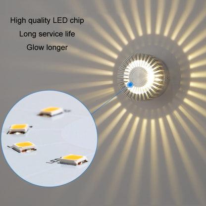 LED Aluminum Aisle Light Sunflower Corridor Lamp Decorative Light, Power source: Visible Installation 1W(Blue) - Novelty Lighting by buy2fix | Online Shopping UK | buy2fix