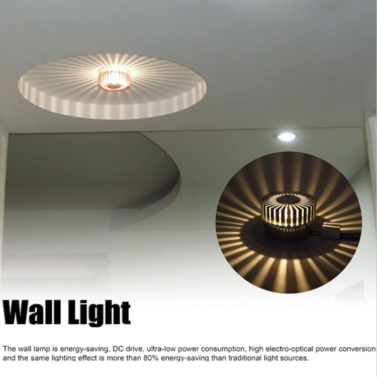 LED Aluminum Aisle Light Sunflower Corridor Lamp Decorative Light, Power source: Visible Installation 3W(Purple) - Novelty Lighting by buy2fix | Online Shopping UK | buy2fix