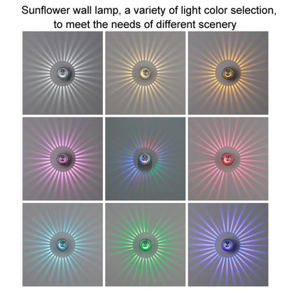 LED Aluminum Aisle Light Sunflower Corridor Lamp Decorative Light, Power source: Invisible Installation 1W(Purple) - Novelty Lighting by buy2fix | Online Shopping UK | buy2fix