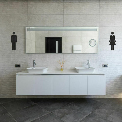 2 PCS 20cm 3D DIY Man & Woman Toilet Sticker WC Door Sign Decals Toilet Signs(Black) - Ornaments by buy2fix | Online Shopping UK | buy2fix