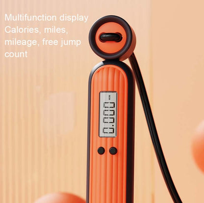 Fitness Sport Intelligent Electronic Counting Skipping Rope, Style: Load Big Ball Dual Use (Orange) - Sporting goods by buy2fix | Online Shopping UK | buy2fix