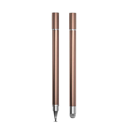 2 PCS Office Painting without Charging Cloth Head Disc Stylus Pen(Rose Gold) - Stylus Pen by buy2fix | Online Shopping UK | buy2fix