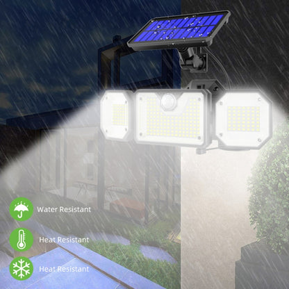 Solar Human Body Sensor Light LED Outdoor Waterproof Garden Light, Style: All In One 226LED - Solar Lights by buy2fix | Online Shopping UK | buy2fix