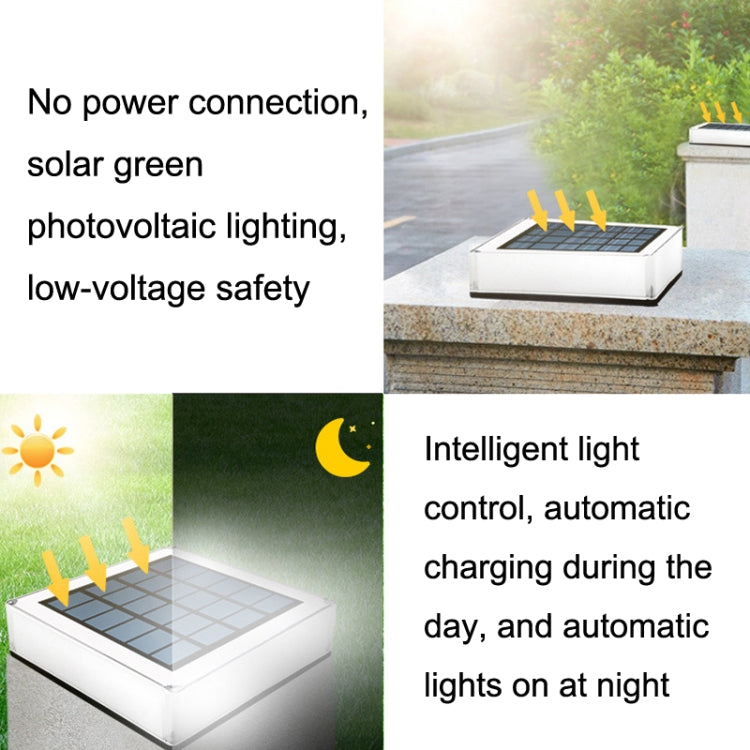 TS-S5306 Outdoor Solar Column Head Lamp IP68 Waterproof Lawn Yard Light, Style: RGB Gradient + Color Fixing - Solar Lights by buy2fix | Online Shopping UK | buy2fix