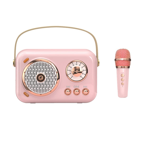 POLVCDG B152 Multi-Functional Small Family KTV Karaoke Microphone Sound Integration(Pink) - Desktop Speaker by POLVCDG | Online Shopping UK | buy2fix