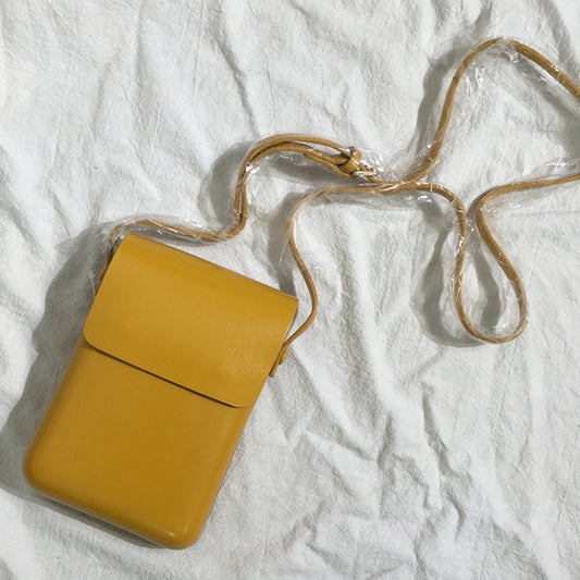 Fashion Versatile Vertical Models Single Shoulder Crossbody Mobile Phone Bag, Color: Yellow - Single-shoulder Bags by buy2fix | Online Shopping UK | buy2fix