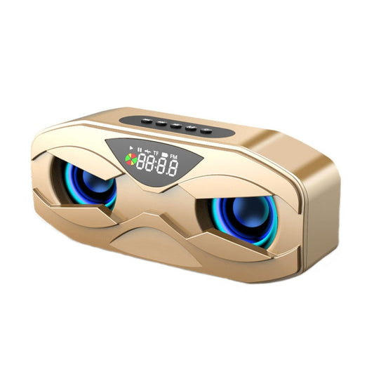 M5 Portable 6D Surround Sound Digital Display Bluetooth Speaker(Gold) - Desktop Speaker by buy2fix | Online Shopping UK | buy2fix