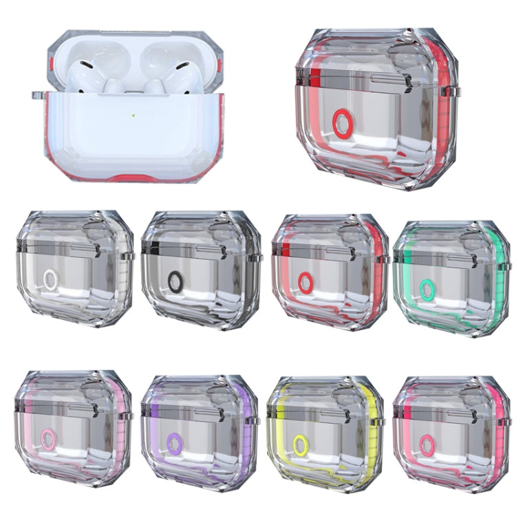 For AirPodS Pro RJT-AP-03 Bluetooth Earphone Transparent Soft Case TPU Protection Cover(White) - For AirPods Pro by buy2fix | Online Shopping UK | buy2fix