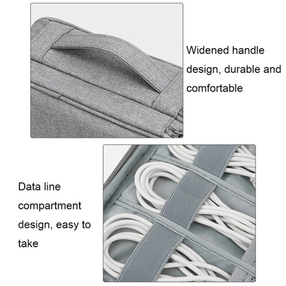 Baona Multifunctional Earphone Data Cable Digital Storage Bag, Spec: XL (Gray) - Digital Storage Bag by Baona | Online Shopping UK | buy2fix