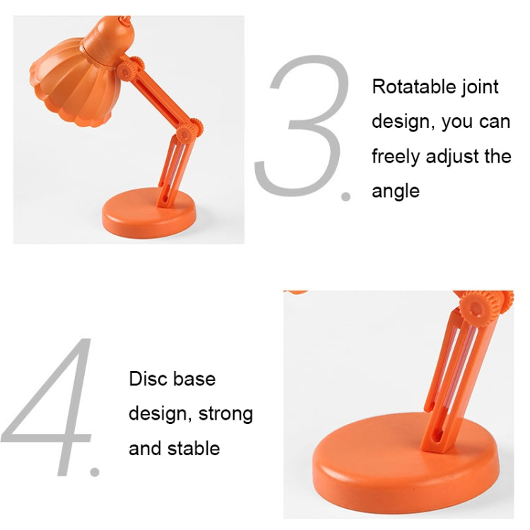 Flower Shape LED Mini Magnetic Table Lamp Foldable Bedside Night Light(09A Orange) - Bedside Light by buy2fix | Online Shopping UK | buy2fix