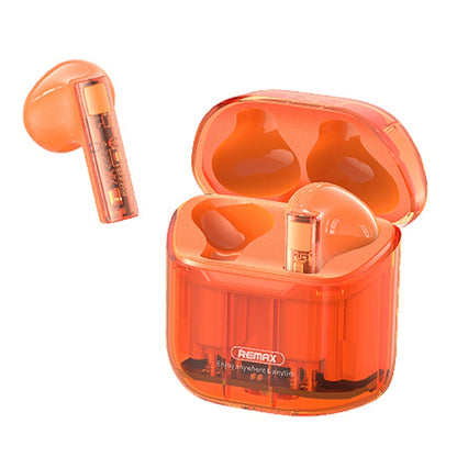 REMAX CozyBuds 6C TWS Transparent Cabin Low Delay Wireless Bluetooth Headset(Orange) - TWS Earphone by REMAX | Online Shopping UK | buy2fix