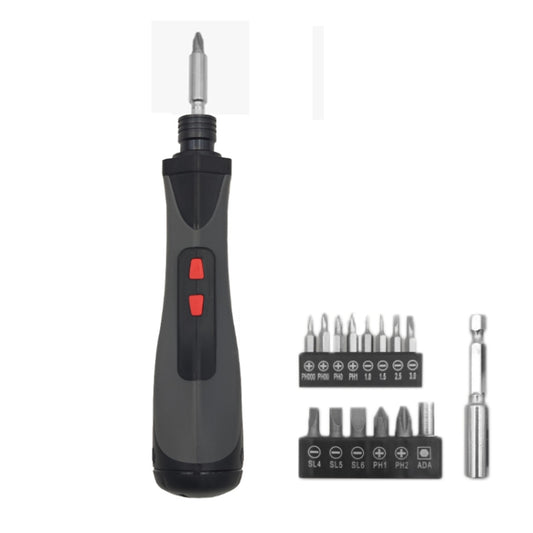 X-power Household Multifunctional Straight Rod Electric Screwdriver Set(KCS213-S14B Red) - Screwdriver Tools by X-power | Online Shopping UK | buy2fix