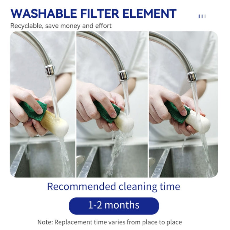 WHEELTON WHT-F202 Kitchen Faucet Filter Water Purifier Ceramic Core Stainless Steel Filter - Faucets & Accessories by WHEELTON | Online Shopping UK | buy2fix