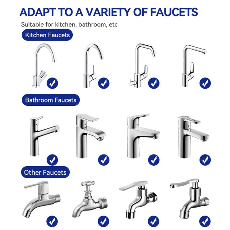 WHEELTON WHT-F202 Kitchen Faucet Filter Water Purifier Ceramic Core Stainless Steel Filter - Faucets & Accessories by WHEELTON | Online Shopping UK | buy2fix