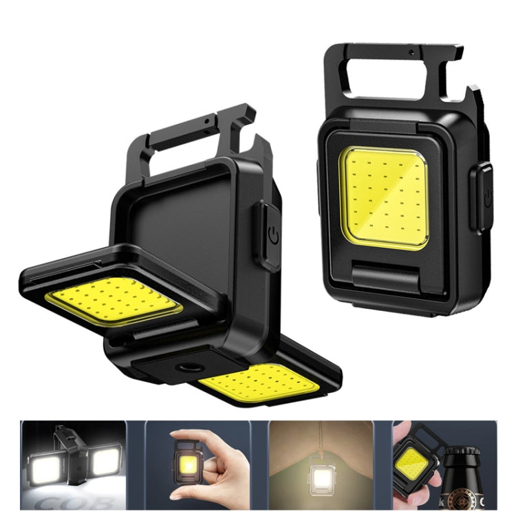 Double Sided COB Flashlight Mini Keychain Light Camping Light Without Stand - Mini Flashlight by buy2fix | Online Shopping UK | buy2fix