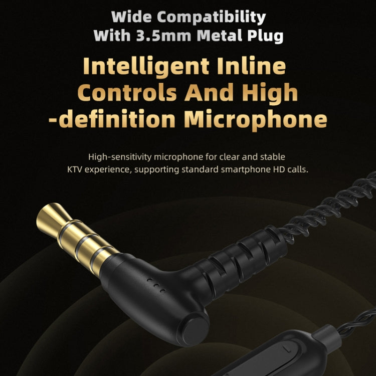 CVJ In-Ear Wired Gaming Earphone, Color: With Mic Blue - In Ear Wired Earphone by CVJ | Online Shopping UK | buy2fix