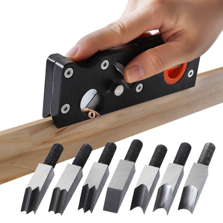 Woodworking Multi-Angle Chamfering Adjustable Depth Hand Planer, Color: Black - Wood Planers by buy2fix | Online Shopping UK | buy2fix