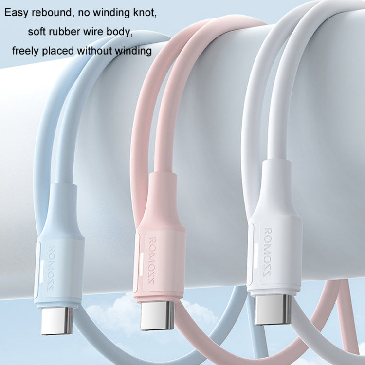 ROMOSS CB302V 1.2m 6A TYPE-C Mobile Phone Fast Charging Data Cable for Huawei/Xiaomi/Android(Pink) - USB-C & Type-C Cable by ROMOSS | Online Shopping UK | buy2fix