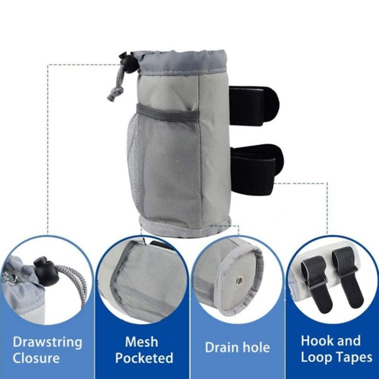 Bicycle Water Cup Holder Stroller Hanging Bottle Bag(Grey) - Bicycle Bags by buy2fix | Online Shopping UK | buy2fix