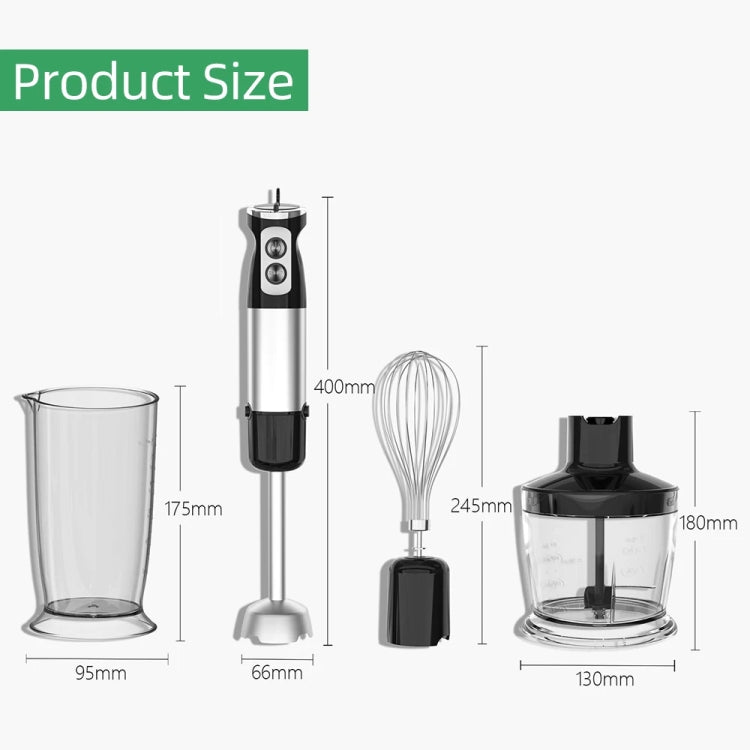 6-in-1 600W Multifunctional  Electric Blender Stainless Steel Food Cooking Stick EU Plug - Stirrer & Squeezer by buy2fix | Online Shopping UK | buy2fix