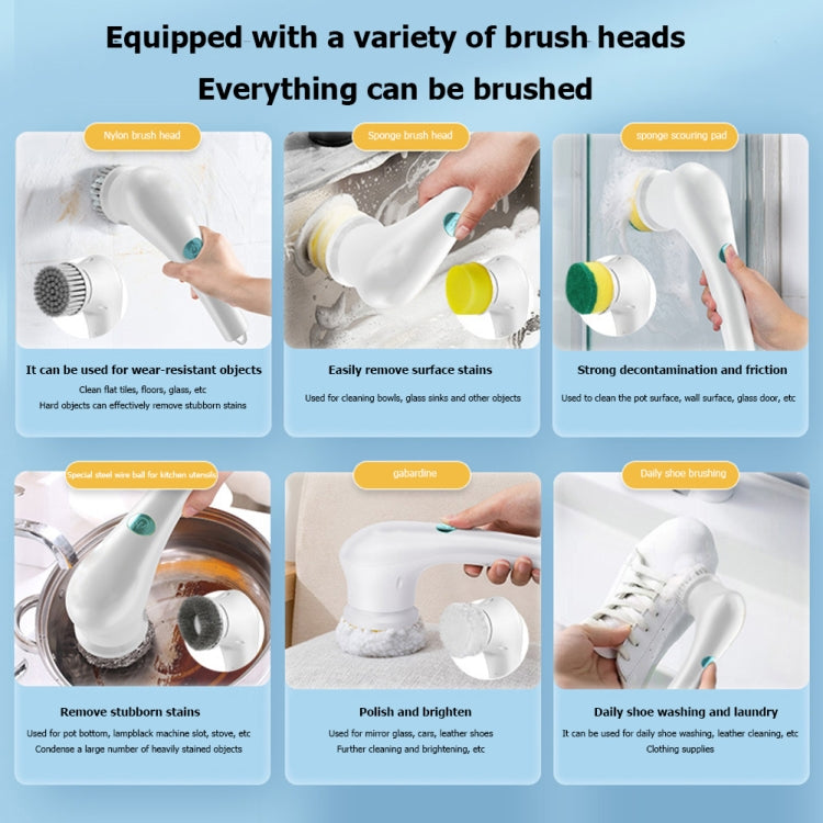 Nylon Wool Replace Brush Head Electric Handheld Scrubber Heads Home Washing Tools - Sponges, Cloths & Brushes by buy2fix | Online Shopping UK | buy2fix