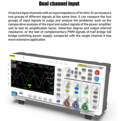 FNIRSI 2 In 1 Dual-Channel 100M Bandwidth Digital Oscilloscope 1GS Sampling Signal Generator, EU Plug 1014D - Digital Multimeter by FNIRSI | Online Shopping UK | buy2fix