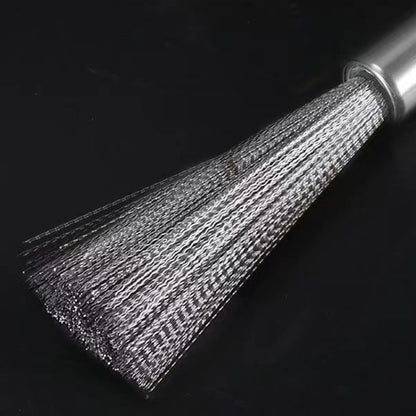 Cookware Scrubber Brush Stainless Steel Cleaning Brush for Pots, Frying Pans, 21cm - Cleaning Tools by buy2fix | Online Shopping UK | buy2fix