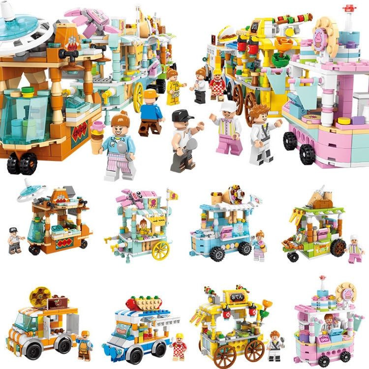 LELE BROTHER Children Assembling Mini City Street Scene Building Blocks, Style: 8537-8 Cake Shop - Building Blocks by LELE BROTHER | Online Shopping UK | buy2fix