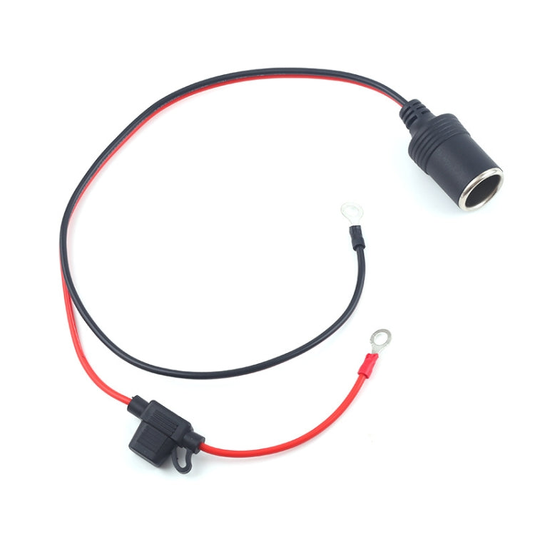 Car Cigarette Lighter Female Socket With 20A Fuse Tube, Cable Length: 50cm - Cigar Socket by buy2fix | Online Shopping UK | buy2fix