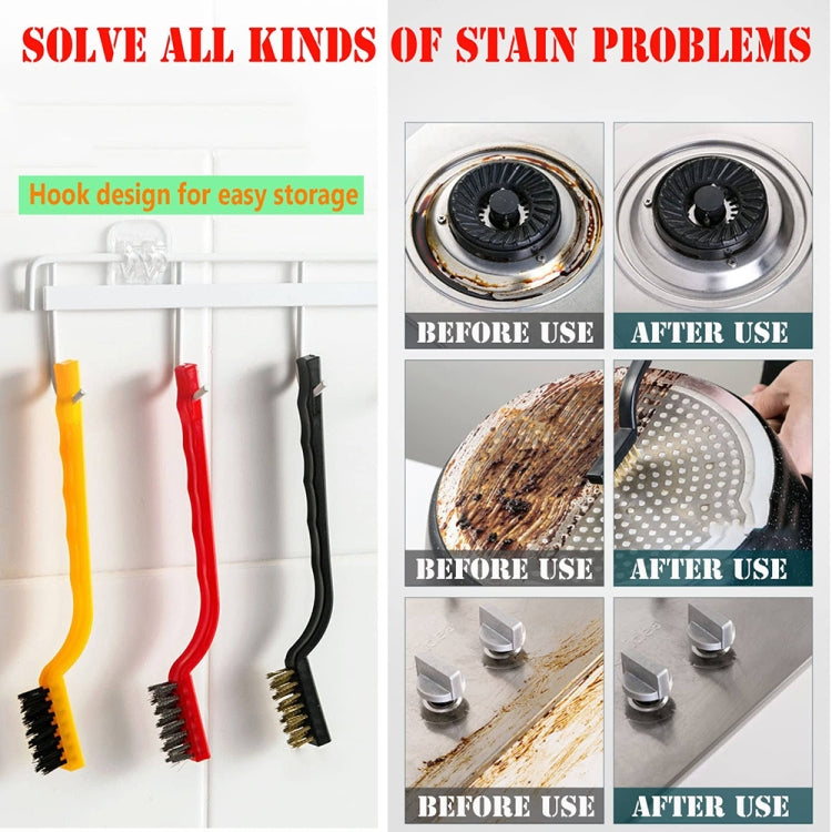 5pcs /Set Multifunctional Kitchen Stove Cleaning Brush Set Range Hood Sink Gap Brush - Cleaning Tools by buy2fix | Online Shopping UK | buy2fix
