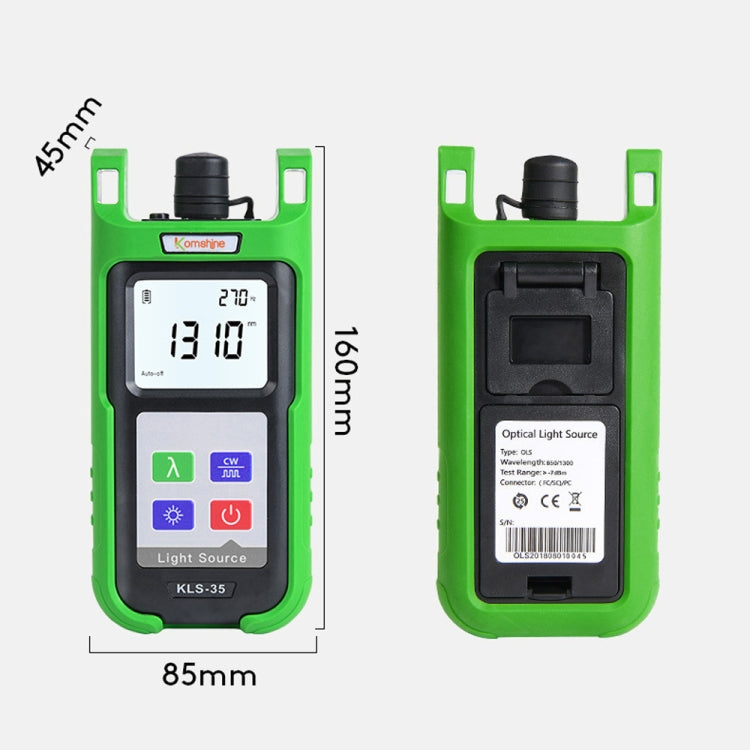 Komshine Handheld Laser Light Source Fiber Tester with LED Backlight, Model: KLS-35-MS - Fiber Optic Test Pen by Komshine | Online Shopping UK | buy2fix